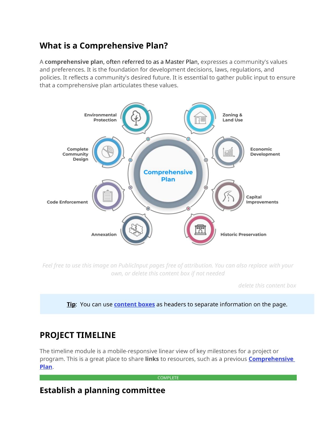 What Is a Comprehensive Plan?