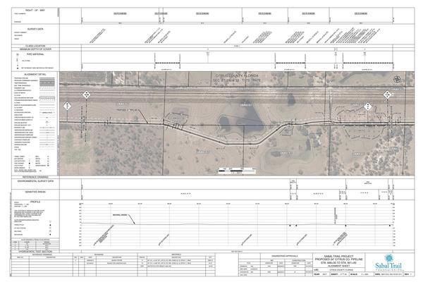 1657-CCL-DG-70197-017, STA. 848+00 TO STA. 901+00, W ANNA MARIE COURT, sinkhole detour, PROPOSED 24-inch CITRUS CO. PIPELINE, CITRUS COUNTY, FLORIDA, 28.96358, -82.59397