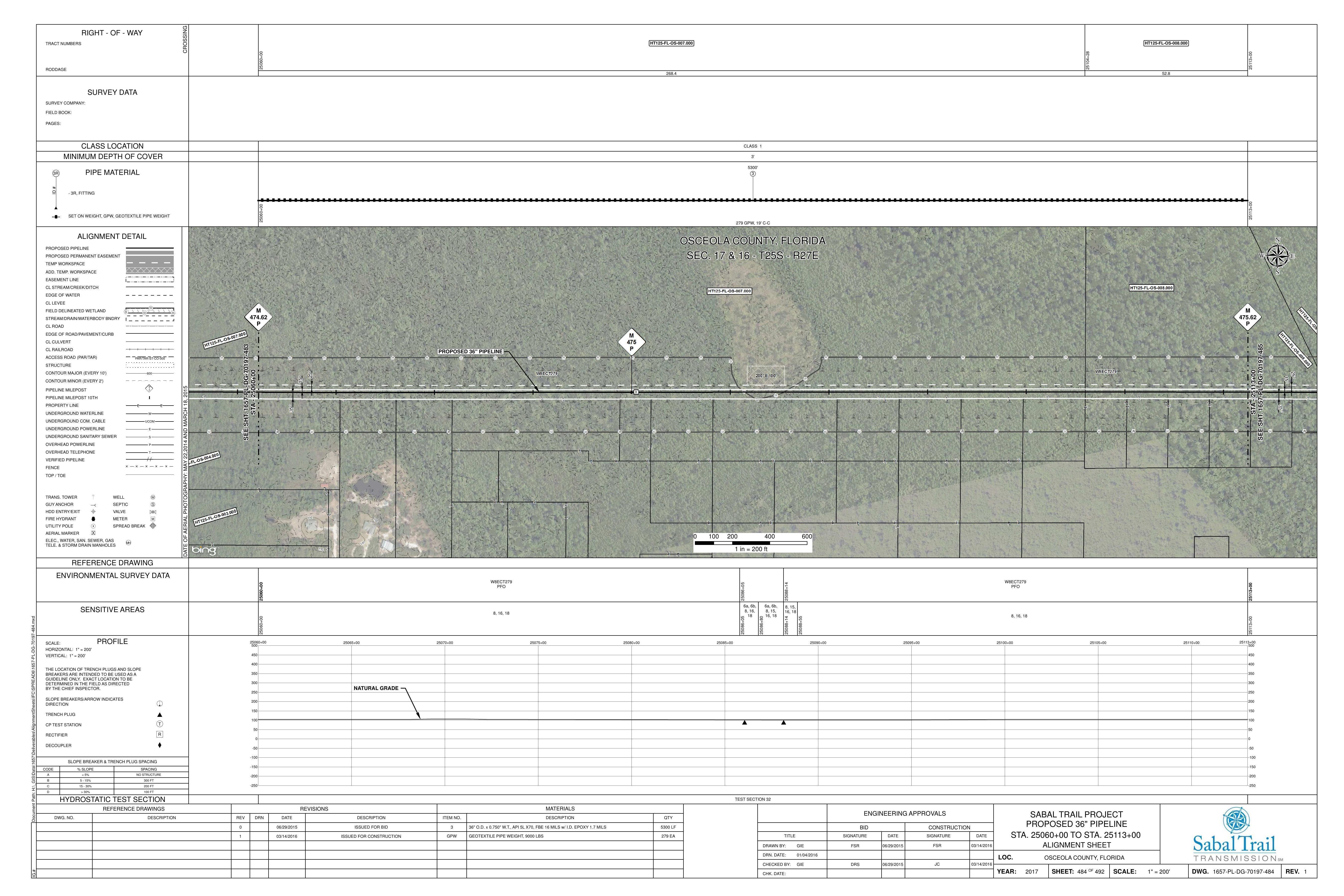 1657-PL-DG-70197-484, STA. 25060+00 TO STA. 25113+00, MP 474.62, MP 475.62, OSCEOLA COUNTY, FLORIDA