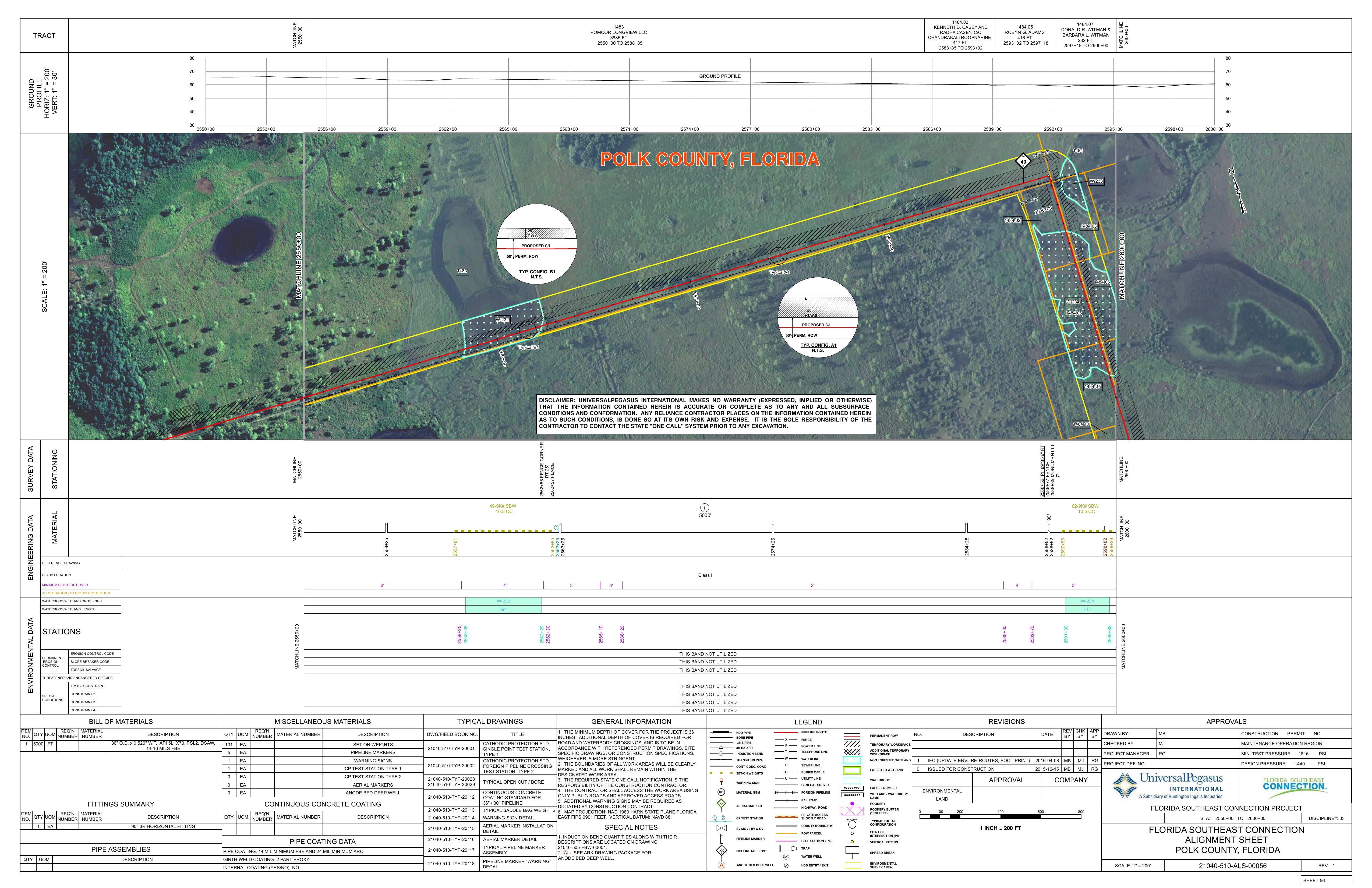 21040-510-ALS-00056 STA: 2550+00 TO 2600+00, POLK COUNTY, FLORIDA