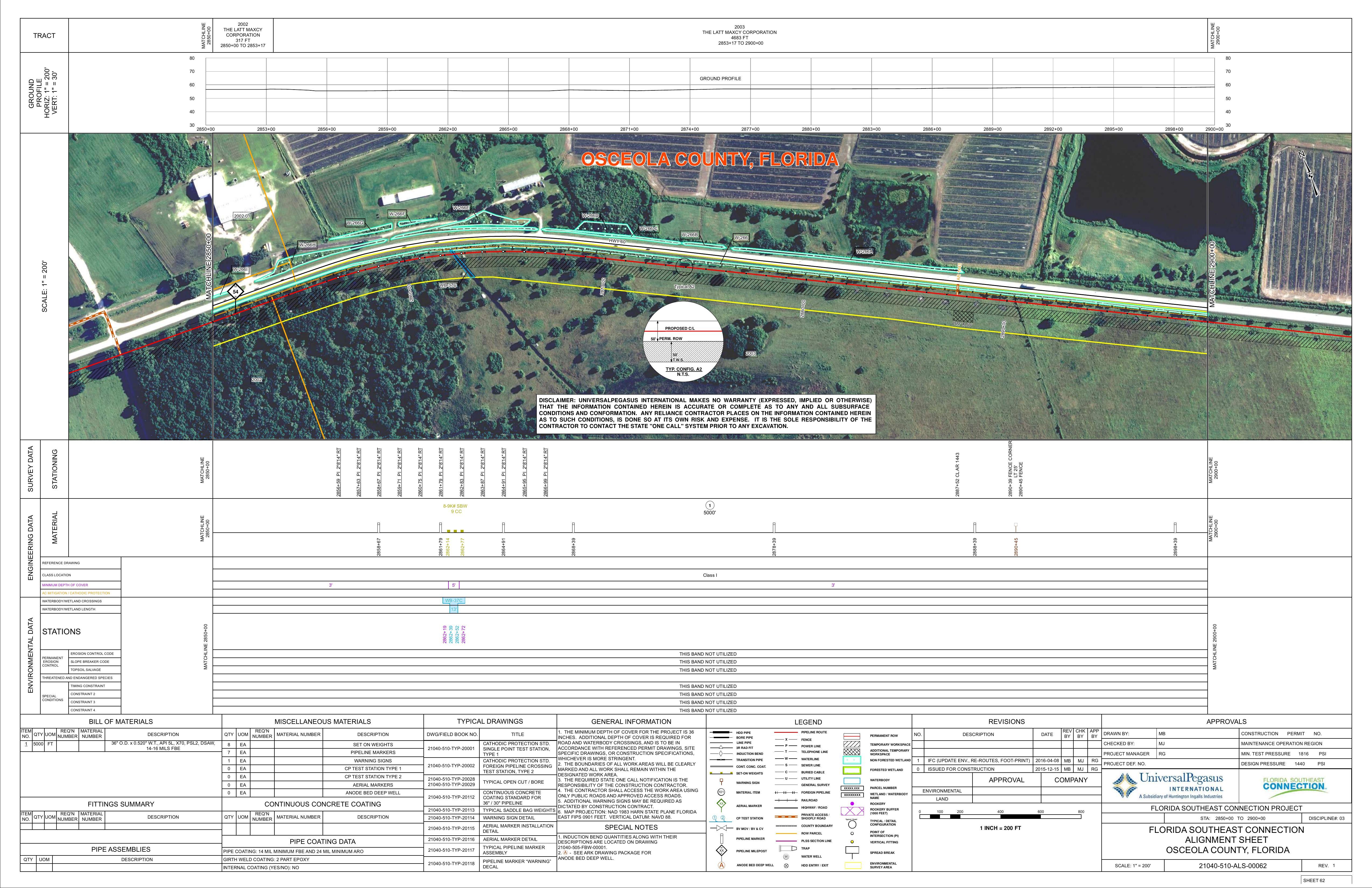 21040-510-ALS-00062 STA: 2850+00 TO 2900+00, OSCEOLA COUNTY, FLORIDA