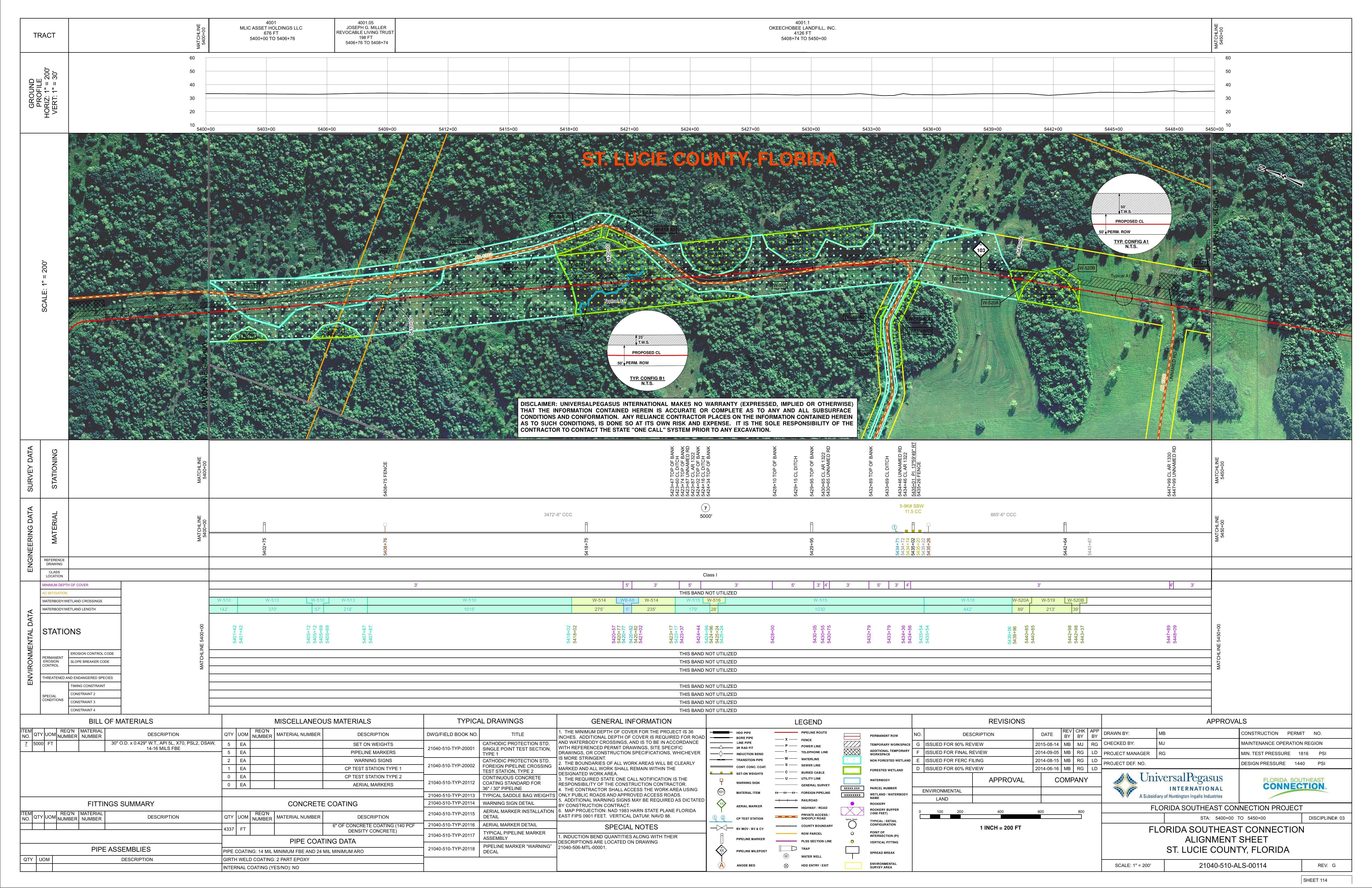 21040-510-ALS-00114 STA: 5400+00 TO 5450+00, ST. LUCIE COUNTY, FLORIDA