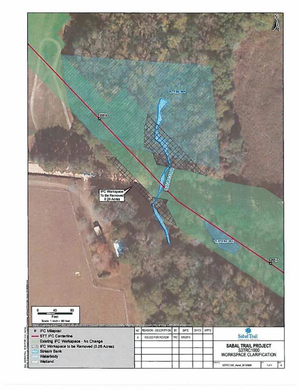 S3TRC1000, Existing IFC Workspace - No Change, IFC Workspace to be Removed (0.26 Acres), WORKSPACE CLARIFICATION, Colquitt County, GA