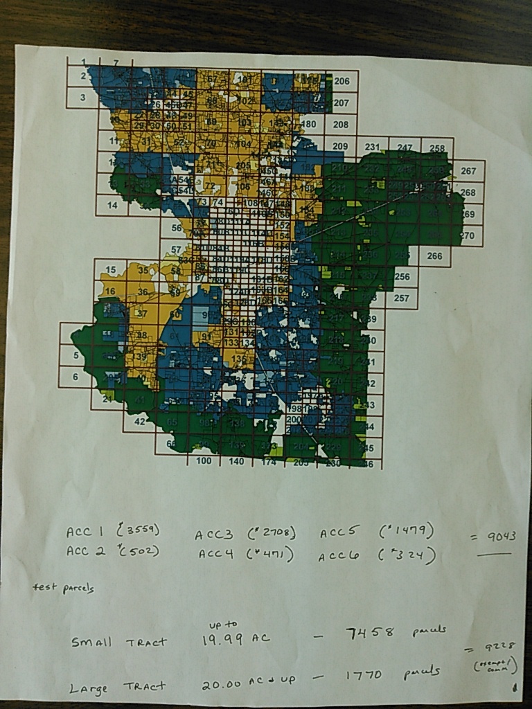 Rural Land Accessibility Codes (yellow, blue, green)