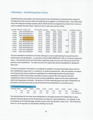 [Addendum -- Establishing Base Values]