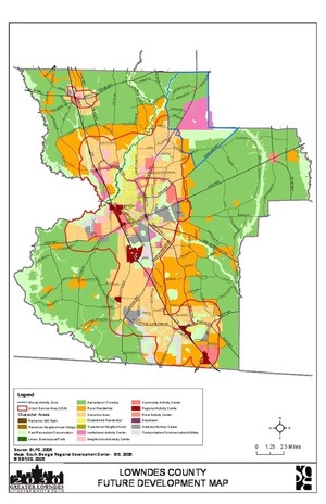 [Lowndes County Future Development Map]