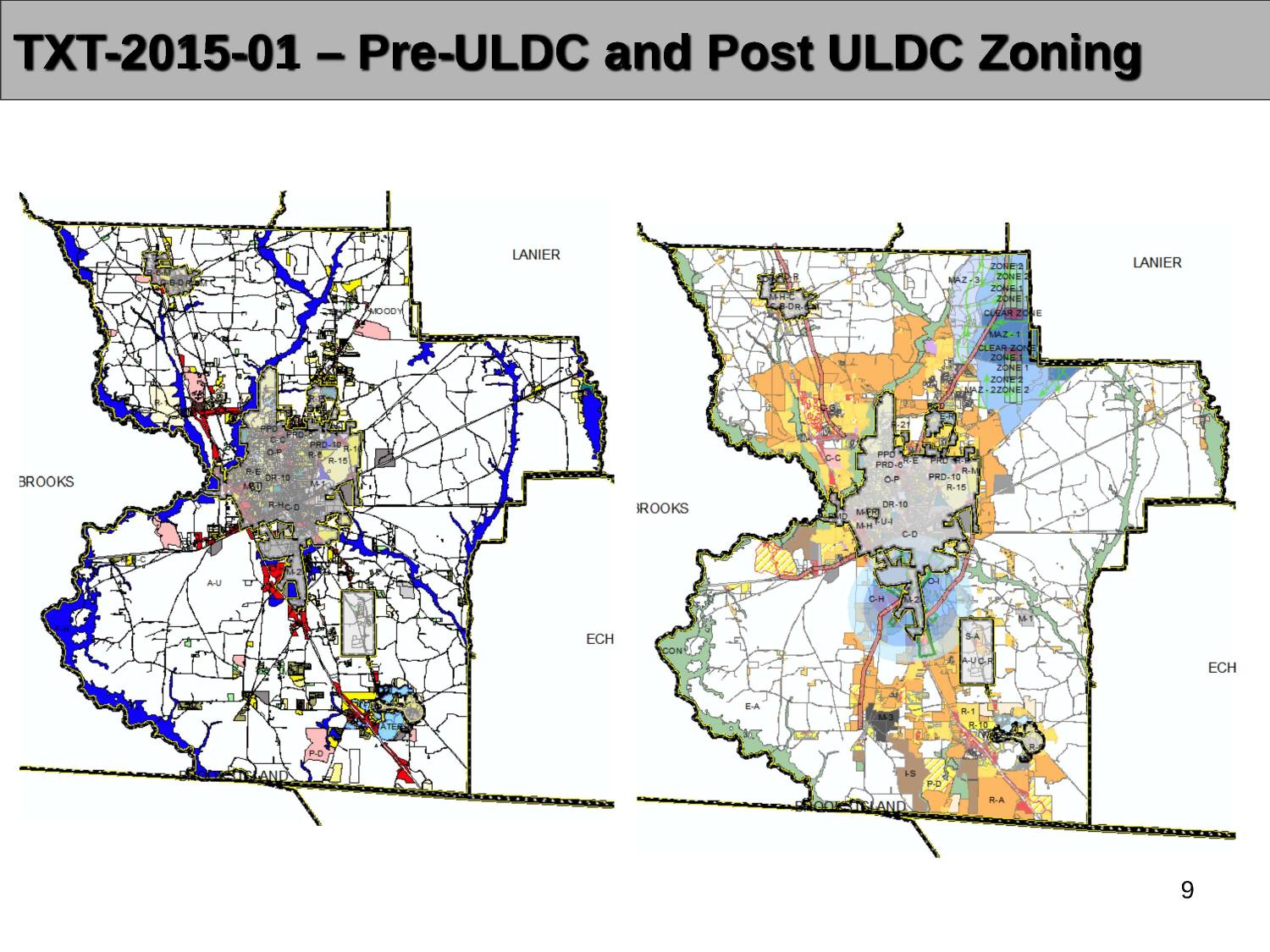 Pre-ULDC and Post ULDC Zoning