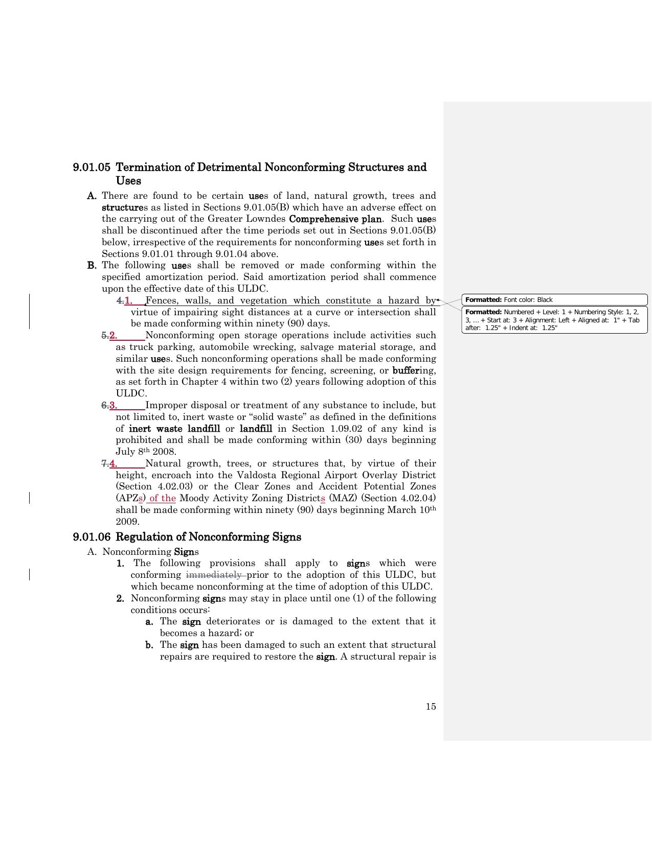 Termination of Detrimental Nonconforming Structures and Uses