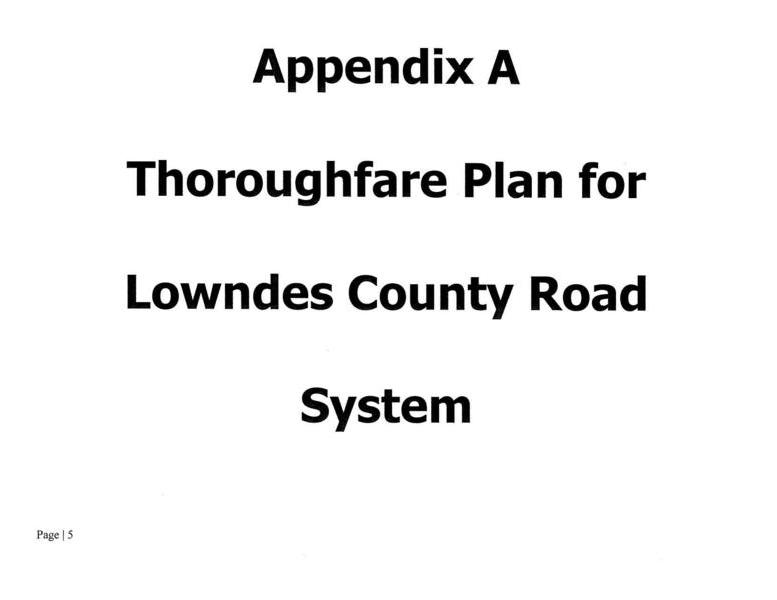 Thoroughfare Plan