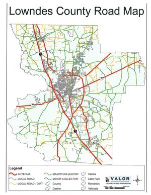 [Lowndes County Road Map]