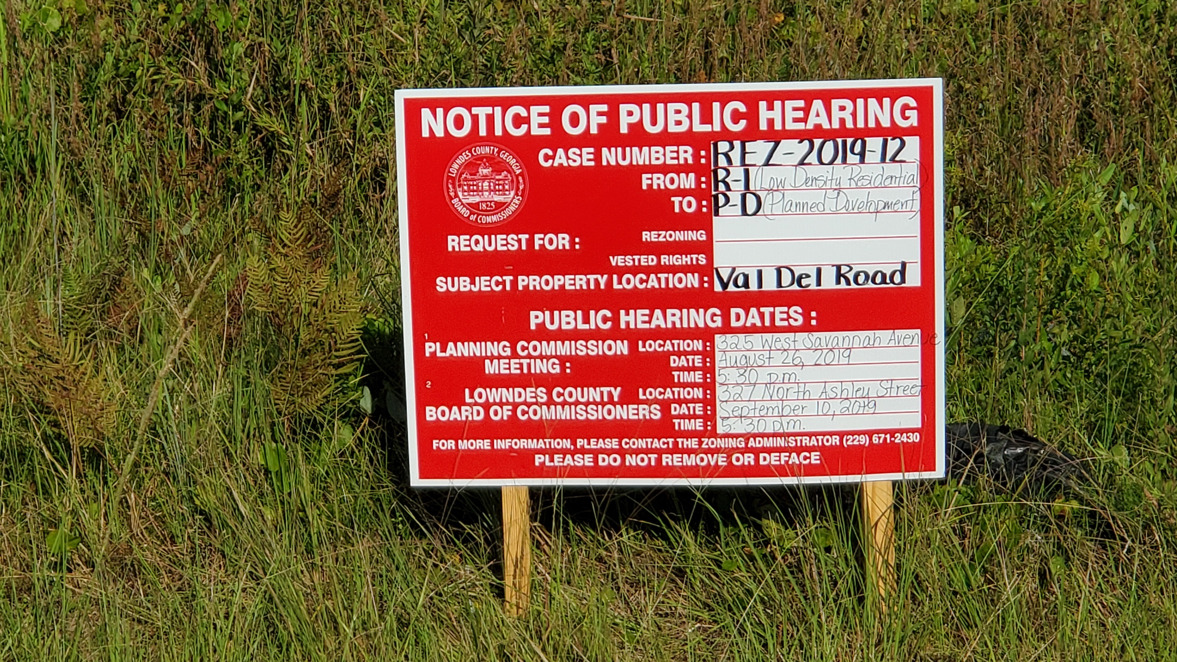 Notice of Public Hearing