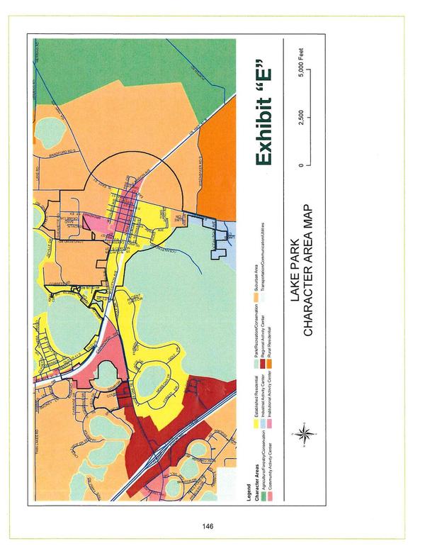 Exhibit E: Lake Park Character Area Map