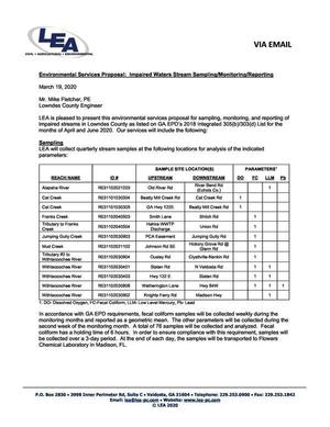 [Sample Site Locations & weekly Fecal coliform via Flowers Lab]