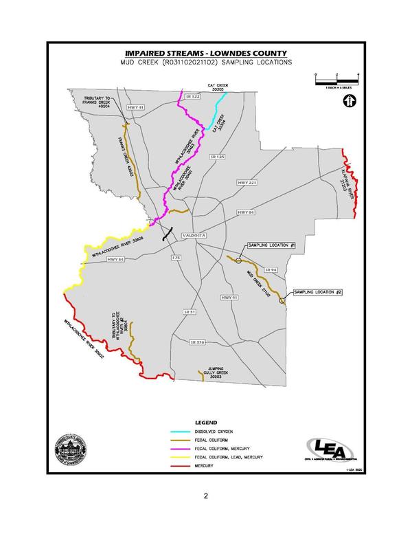 Map: MUD CREEK (R031102021102) SAMPLING LOCATIONS