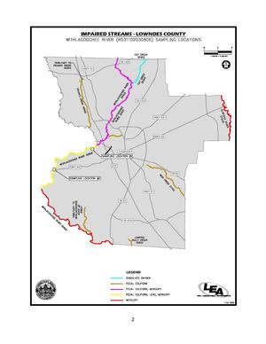 [Map: WITHLACOOCHEE RIVER (R031102030806) SAMPLING LOCATIONS]