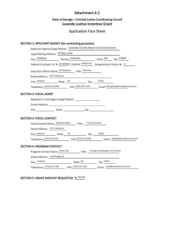 Attachment A-1