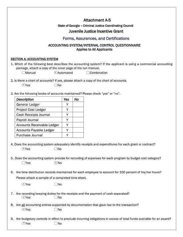 Attachment A-5: Forms, Assurances, and Certifications