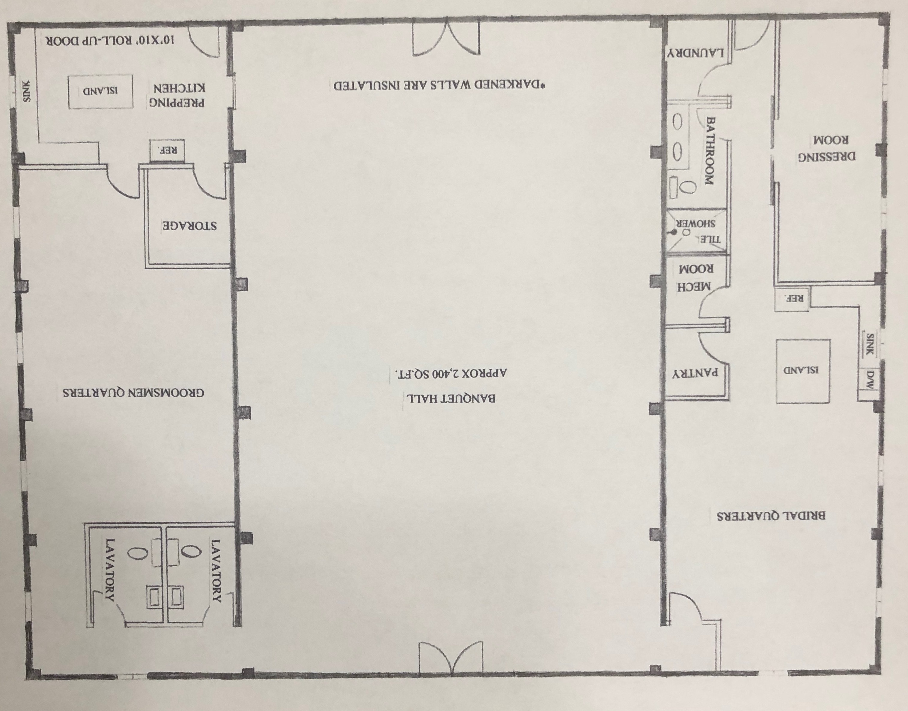 Proposed interior sketch (rotated)