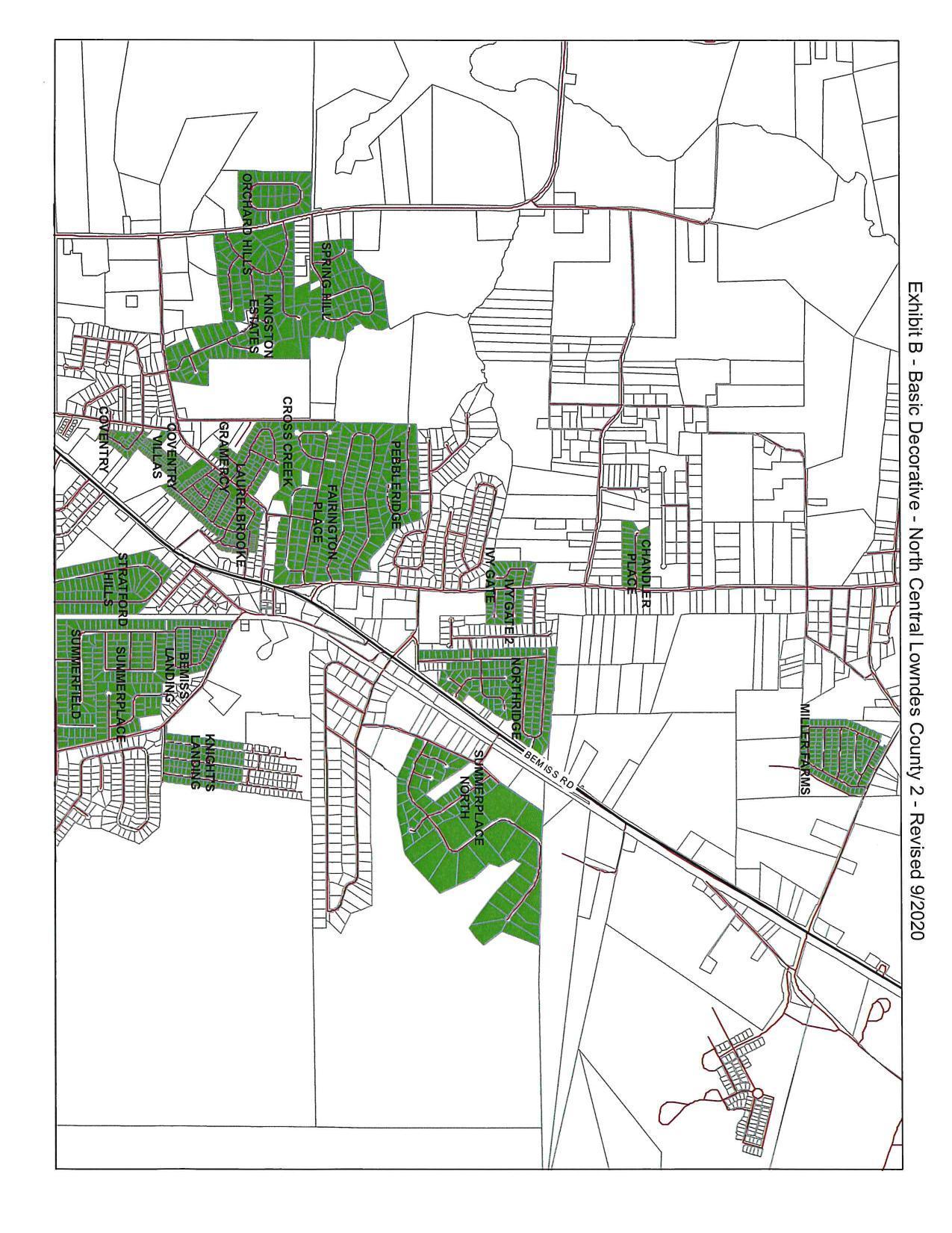 Exhibit B: Basic Decorative; North Central Lowndes County 2; Revised 9/2020