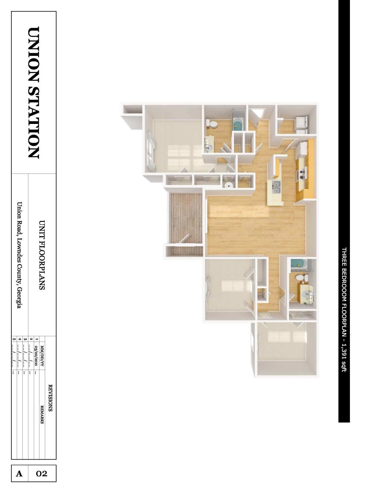 Unit Floorplan, larger