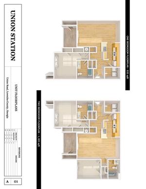 [Unit Floorplans, two bedroom]