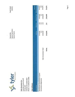 [$20,340 for NorthPointe Classification System]