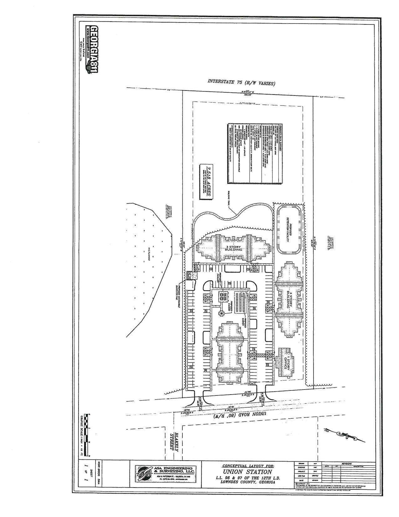 Conceptual Layout for Union Station on Union Road