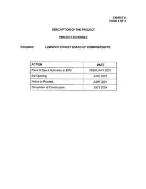 [Project Schedule: Notice to Proceed JUNE 2021]