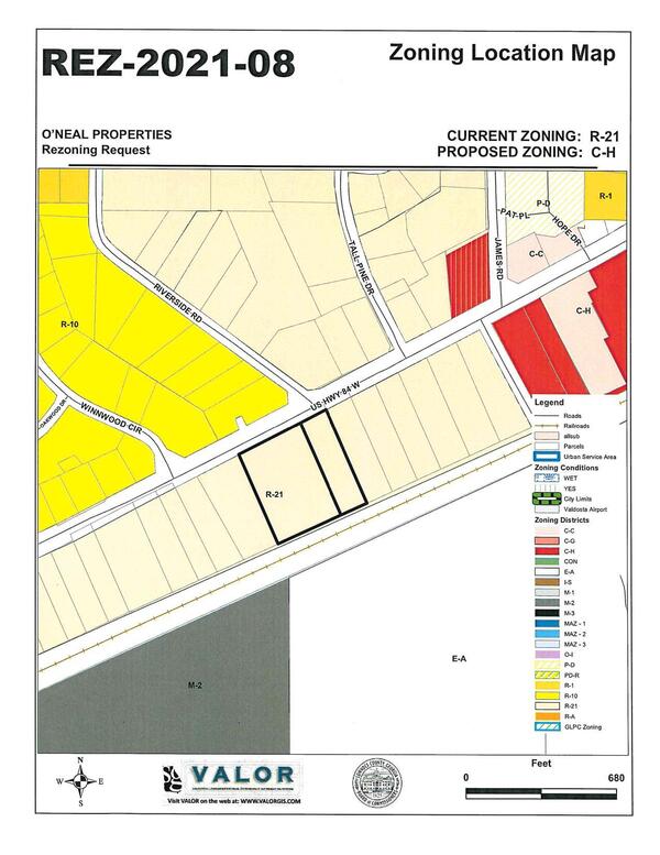 Zoning Location Map