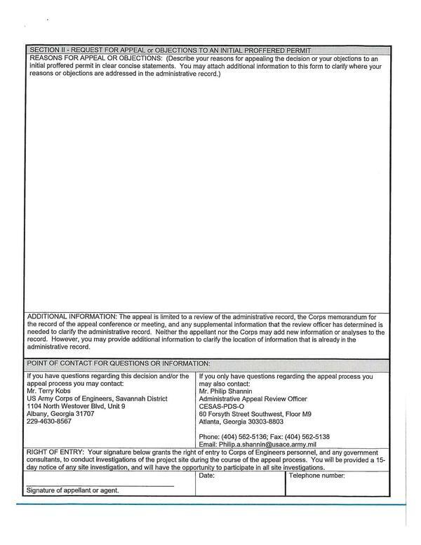 USACE (cont.) appeal options and process