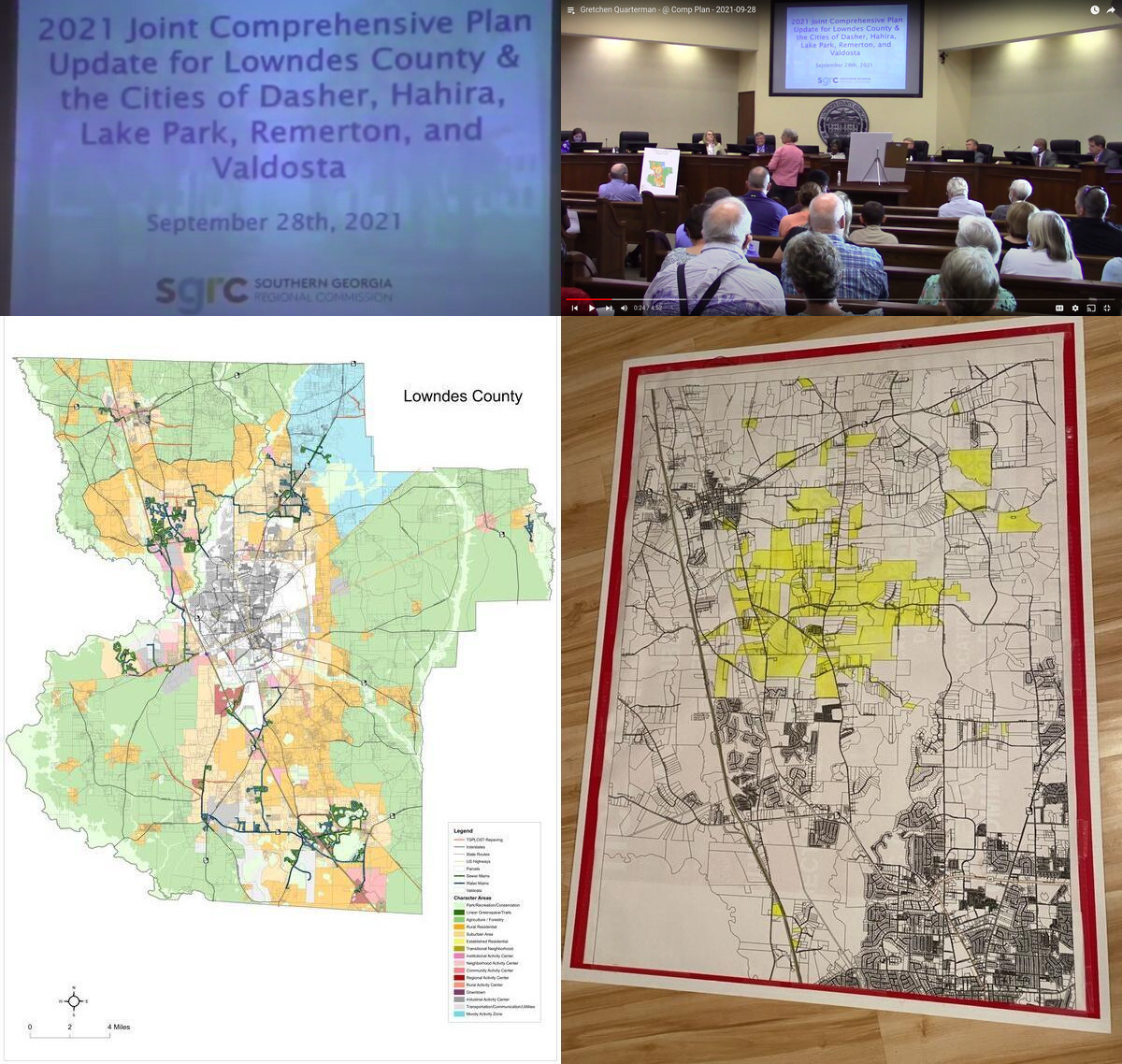 [Comprehensive Plan Update, Crowd, Lowndes County Character Areas, Map of those opposed to changing Character Areas]