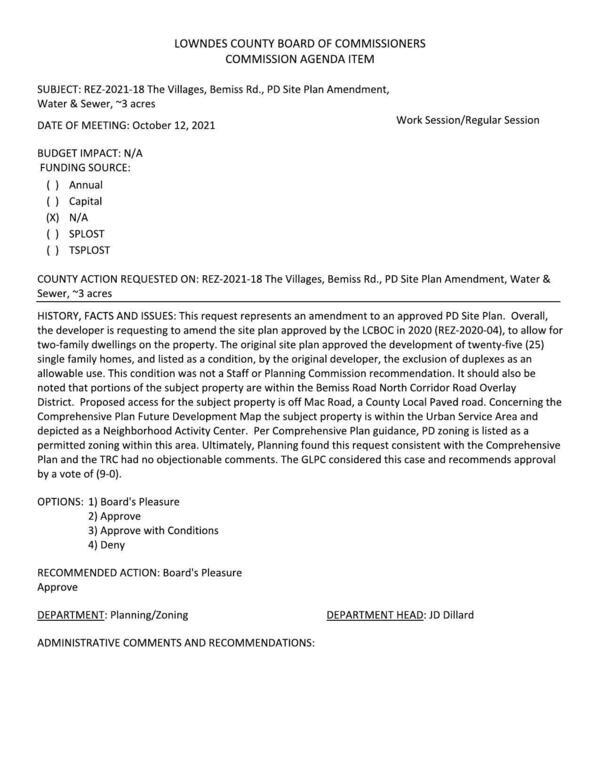 [BUDGET IMPACT: N/A, two-family dwellings on the property.]