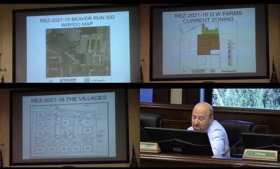 Beaver Run, GW Farms, Villages subdivisions, Wells Road abandonment