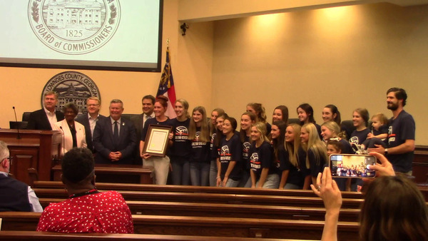 Photo-op Valwood Valiant Volleyball Team