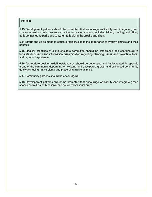 5. Land Use (2 of 2)