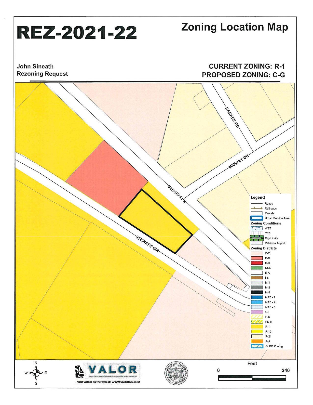 Zoning Location Map