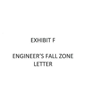 [Exhibit F: Engineer's Fall Zone Letter]