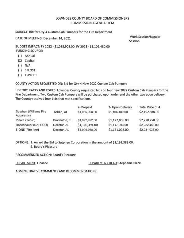 [BUDGET IMPACT: FY 2022 - $1,085,908.00, FY 2023 - $1,106,480.00]