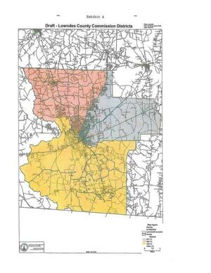 [Exhibit A: Map of Districts 1, 2, 3]