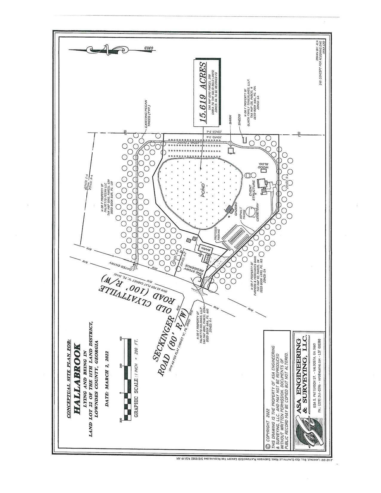 Conceptual Site Plan for Hallabrooks