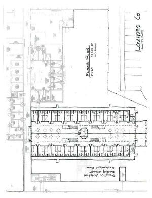 [Floor Plan: Lowndes County Jail]