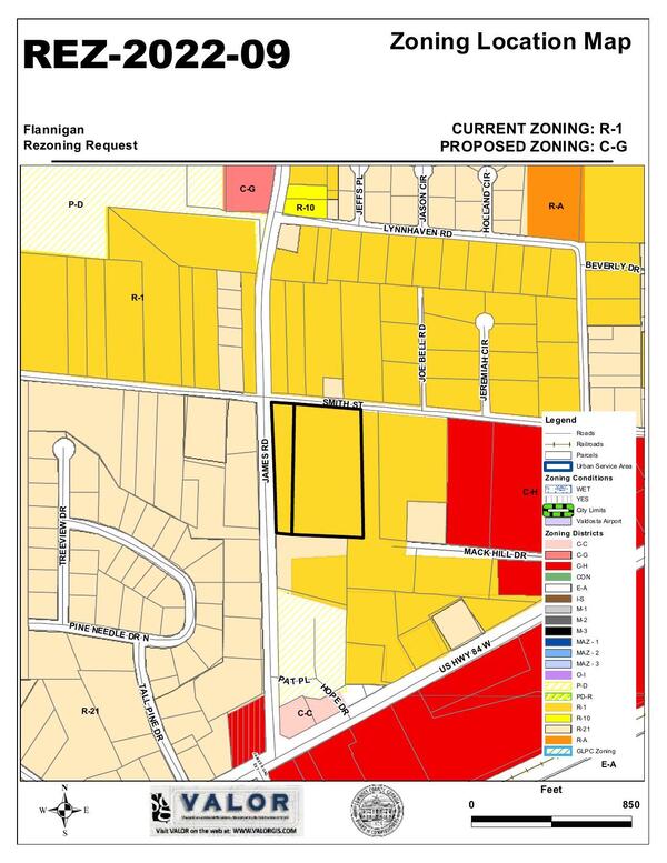 Zoning Location Map