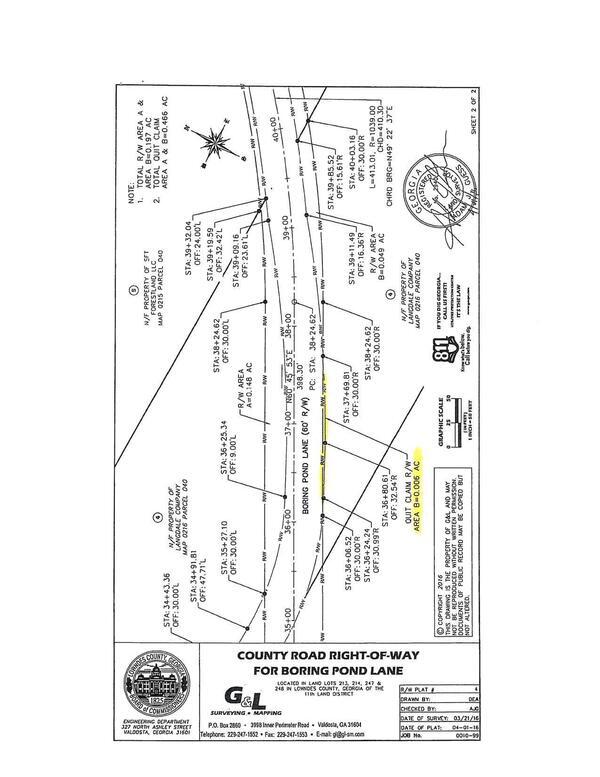 SURVEY: County Road Right-of-Way for Boring Pond Lane