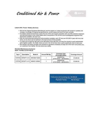 [Clyattville, Conditioned Air & Power]