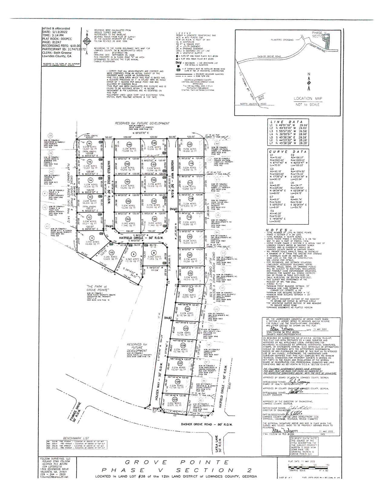 Plat: Grove Pointe Phase V Section 2