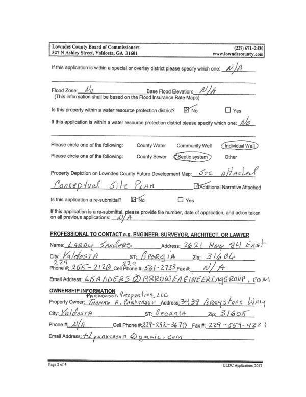 ULDC Application form (2 of 4)