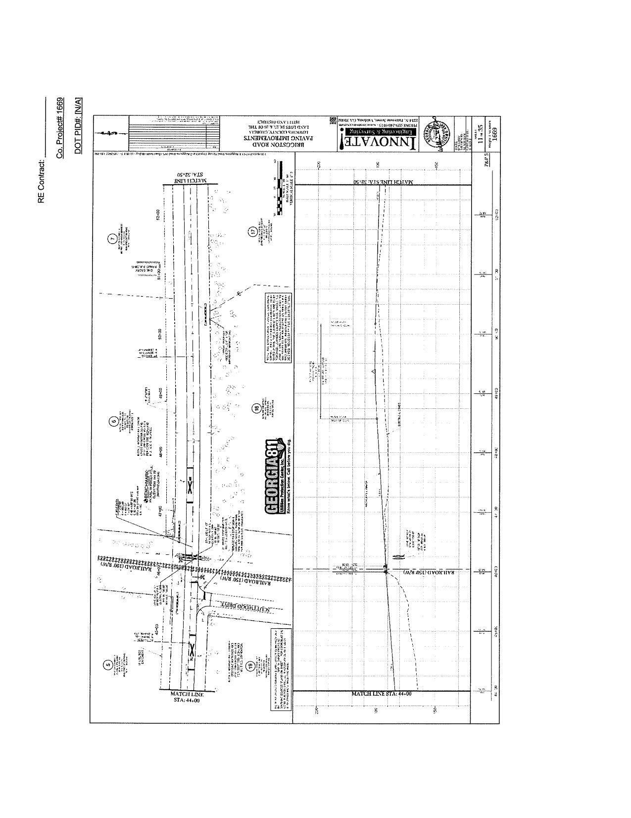 Survey map: Paving Improvements