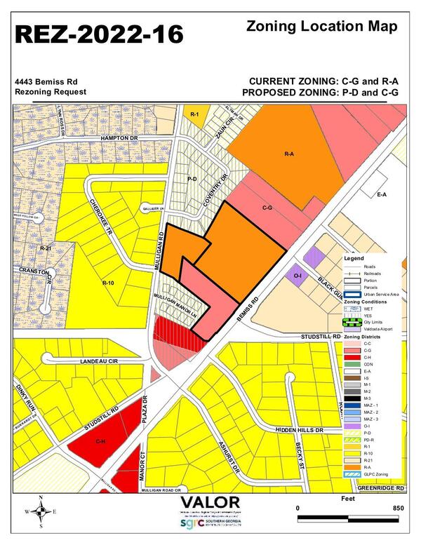 Zoning Location Map