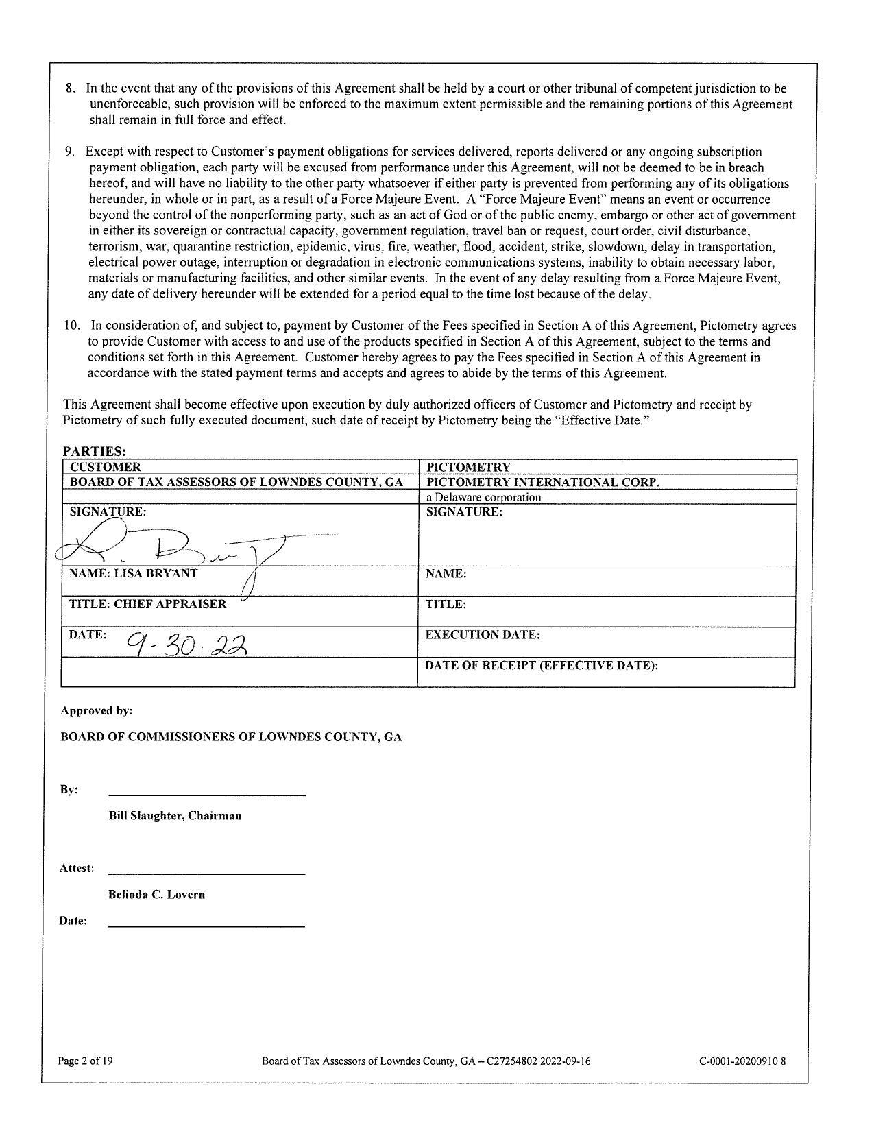 unenforceable, such provision will be enforced to the maximum extent permissible and the remaining portions of this Agreement