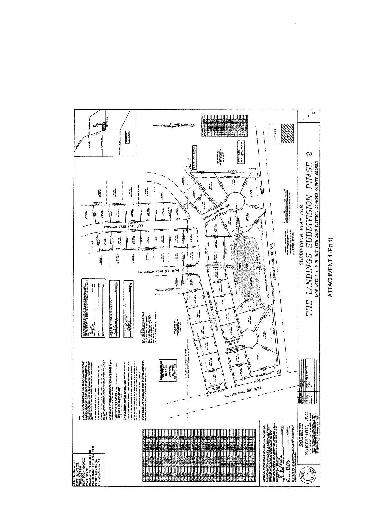 Plat for The Landings Phase 2 (1 of 2)